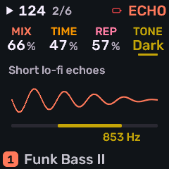 Effect tone filter set to dark