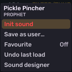 Sound action sheet