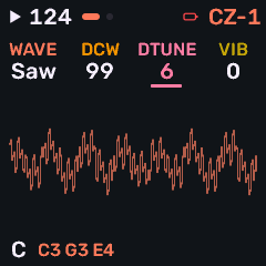 CZ-1 Stage knobs