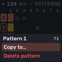 Patterns sheet