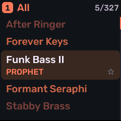 Preset browser